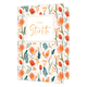 Veel sterkte - Formaat: Standaard - Vorm: Staand - Sterkte kaart - Op deze wenskaart staan bloemen in de kleuren oranje, roze, beige en rood met groene en blauwe bladeren. In het midden staat een wit vlak met de tekst: "Veel sterkte". - Snelwenskaart