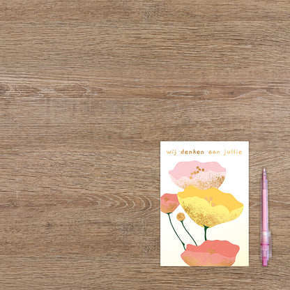 Wij denken aan jullie