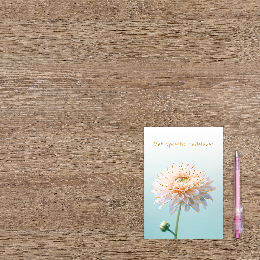 Met oprechte medeleven