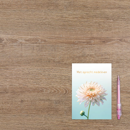 Met oprechte medeleven