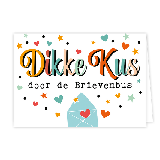 Dikke kus door de brievenbus