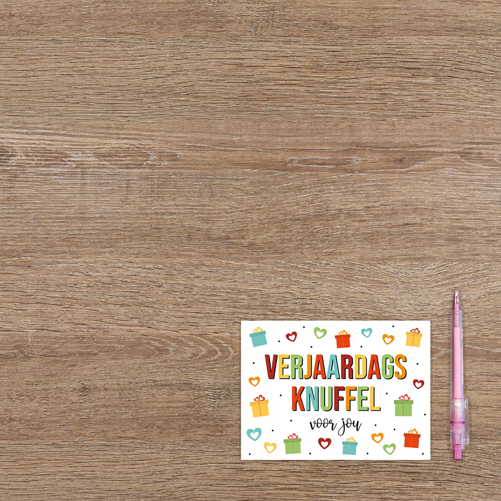 Verjaardags knuffel voor jou