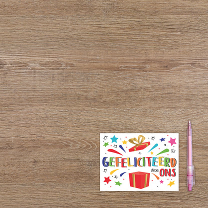 Gefeliciteerd van ons