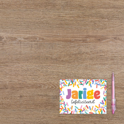 Jarige gefeliciteerd