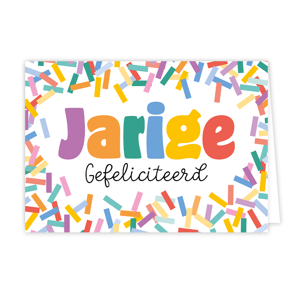Jarige gefeliciteerd