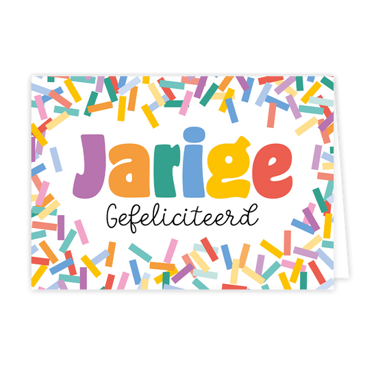 Jarige gefeliciteerd