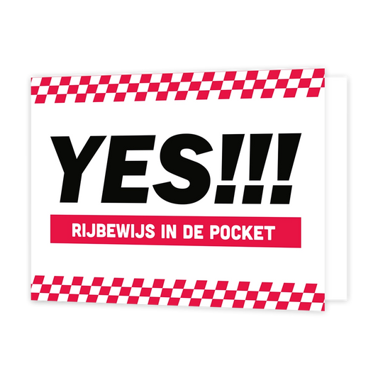 Yes! Rijbewijs in de pocket