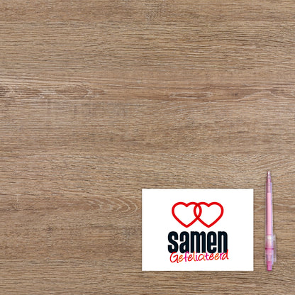 Samen, gefeliciteerd