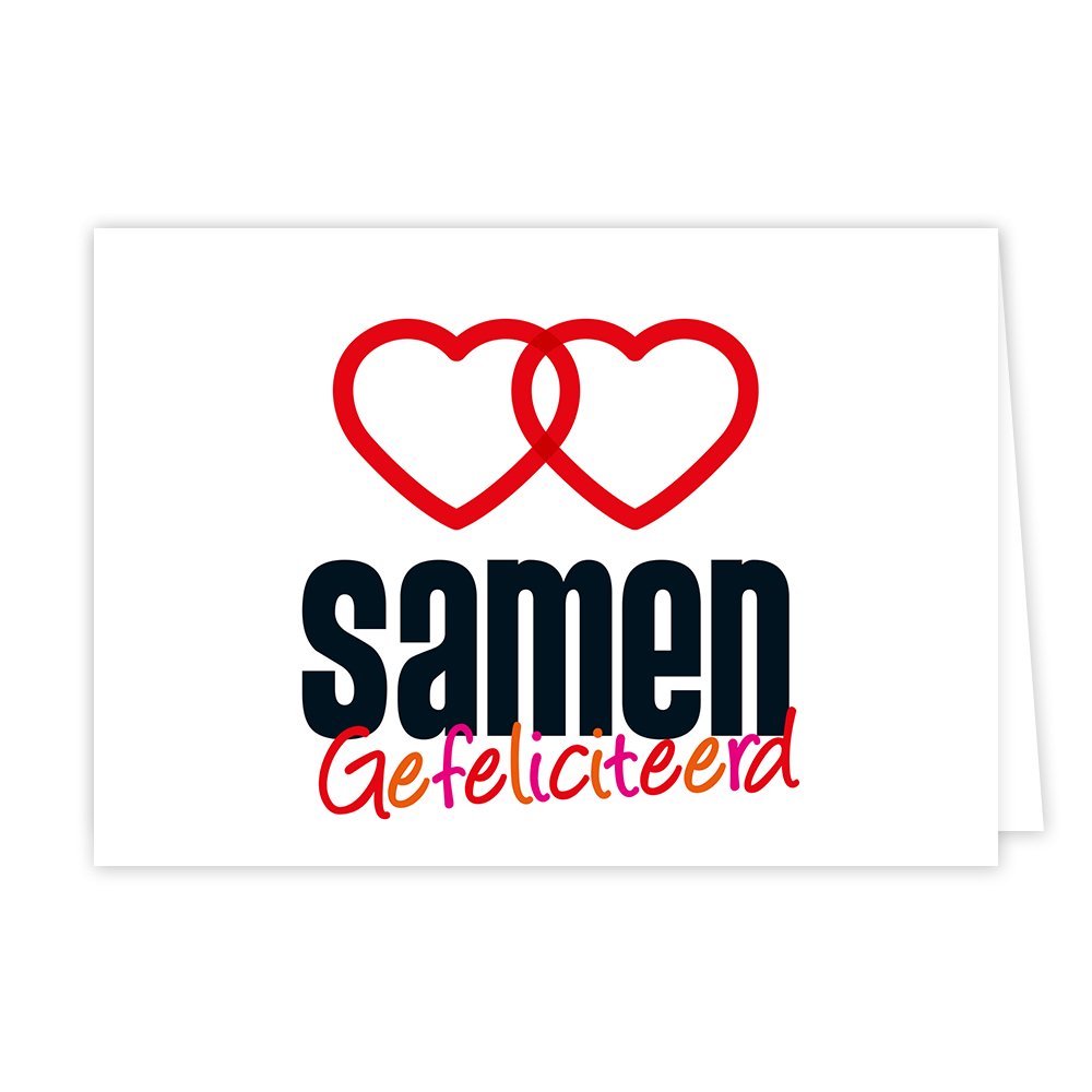 Samen, gefeliciteerd