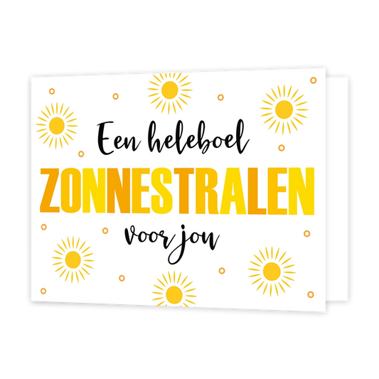 Een heleboel zonnestralen
