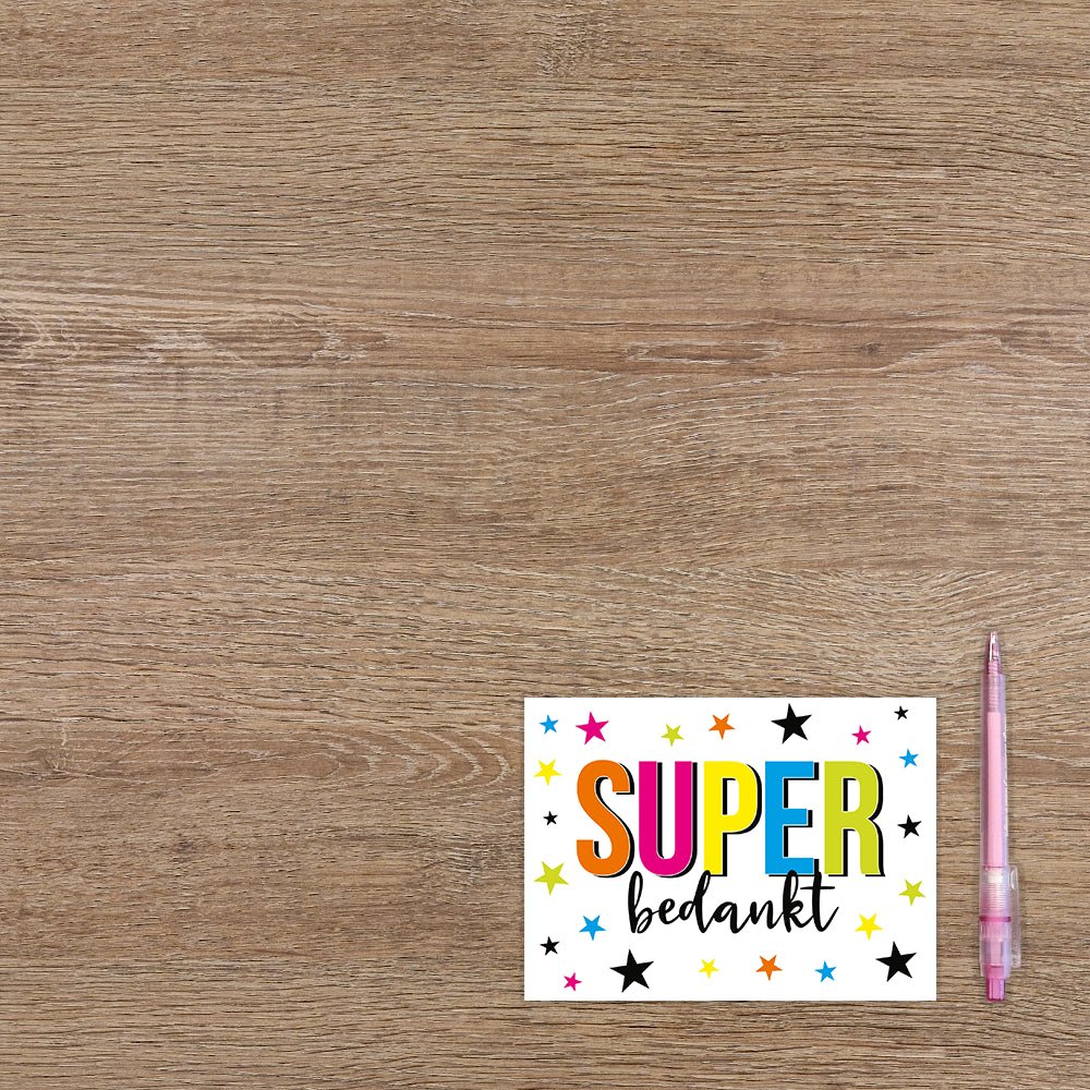 Super bedankt