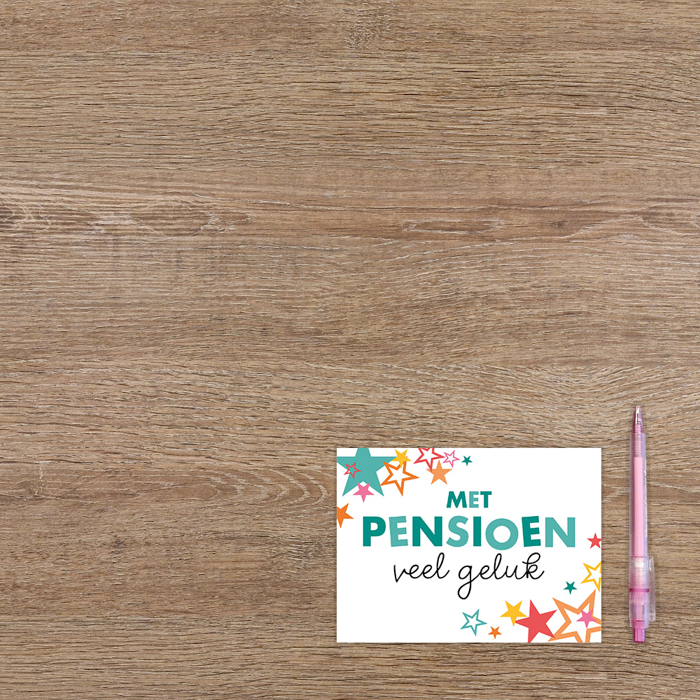 Met pensioen veel geluk