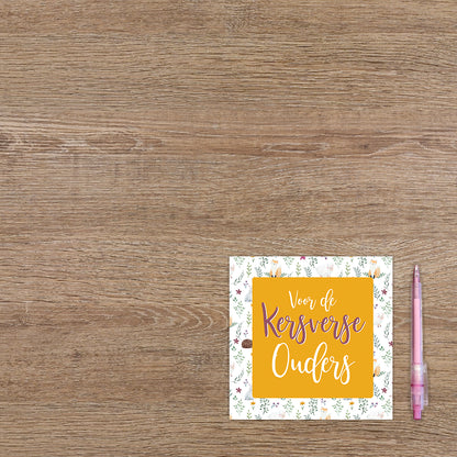 Voor de kersverse ouders