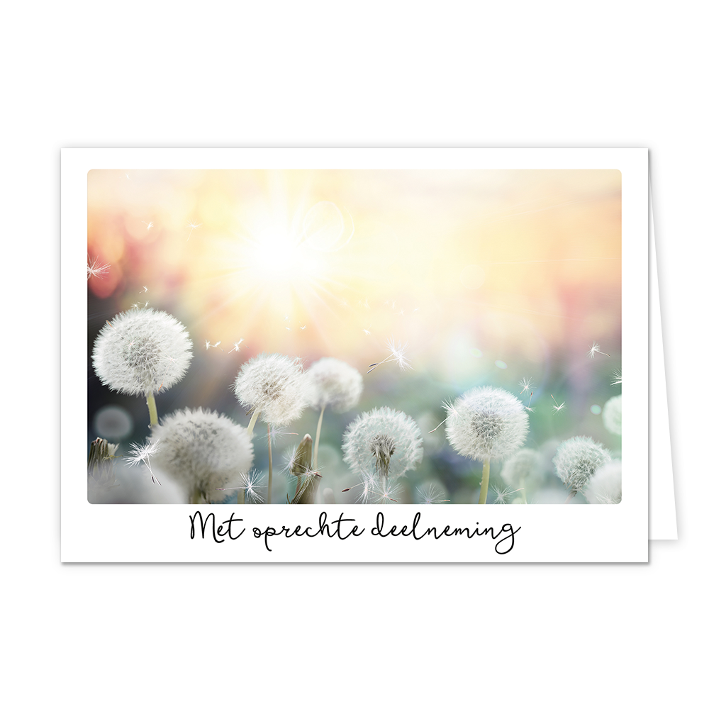 Met oprechte deelneming