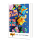 Yay! It's your birthday - Formaat: Klein - Vorm: Staand - Verjaardagskaart - Op deze wenskaart staan cadeaus en confetti met daaronder de tekst: "Yay! It's your birthday". - Snelwenskaart