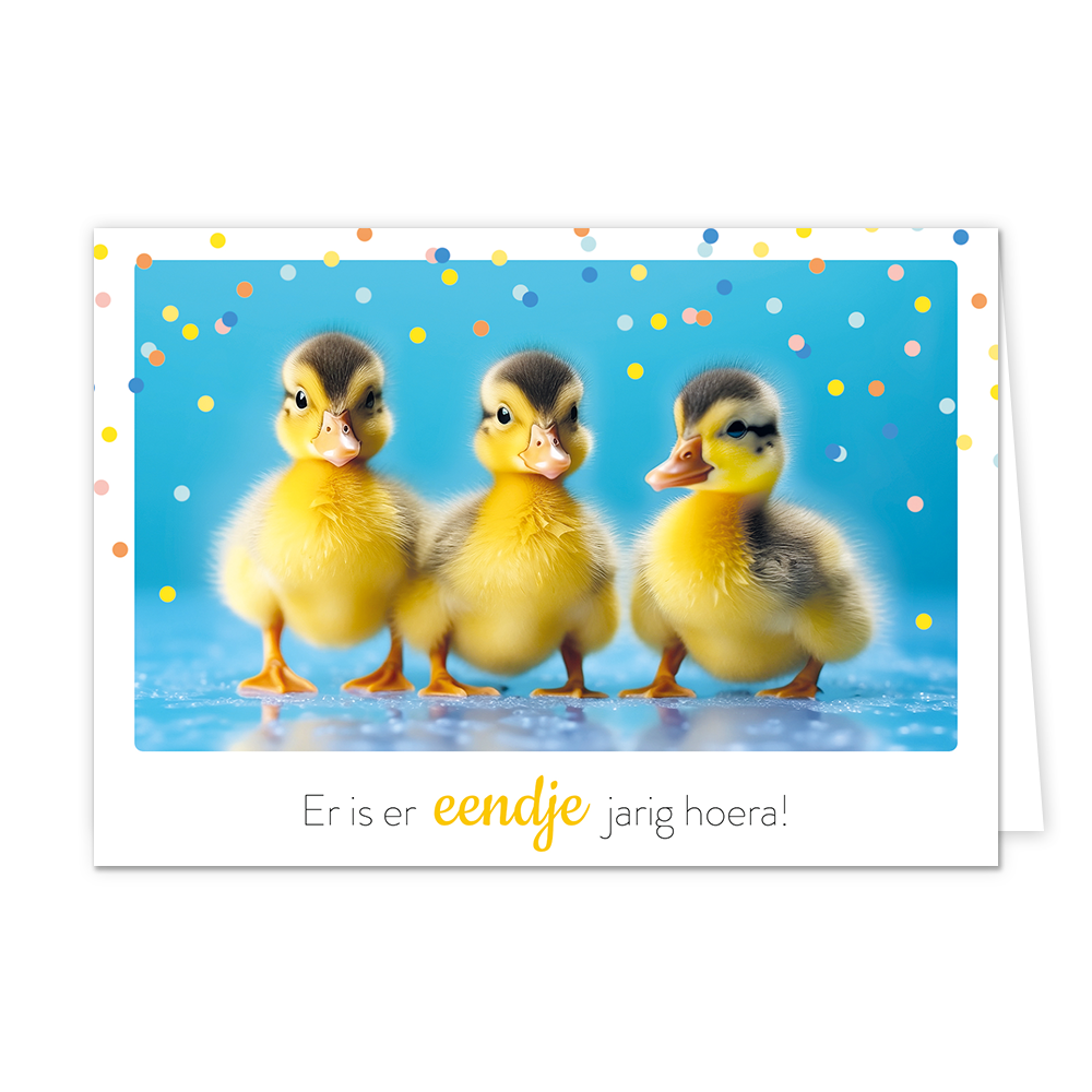 Er is er eendje jarig hoera