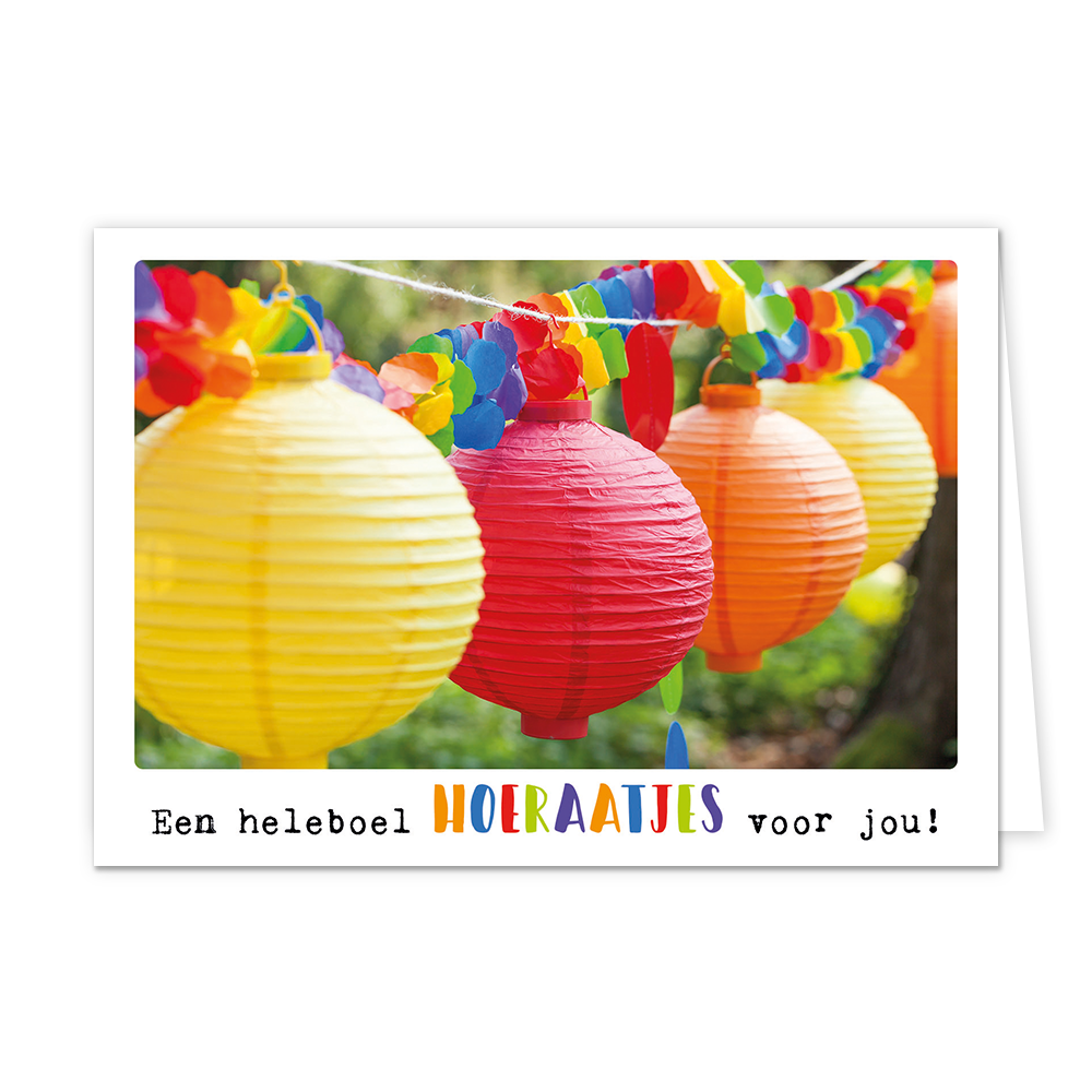 Een heleboel hoeraatjes voor jou!