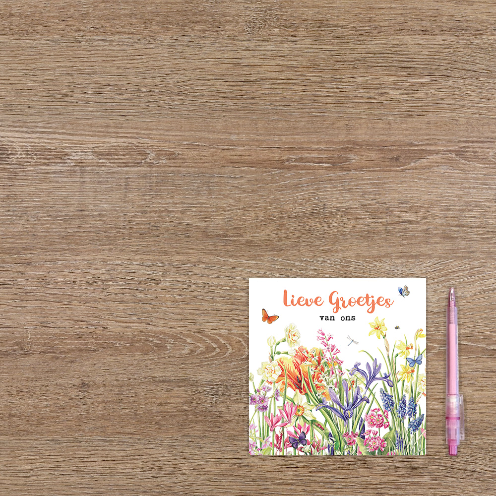 Lieve groetjes van ons