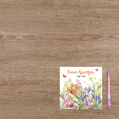 Lieve groetjes van ons