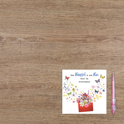 Een knuffel & een kus door de brievenbus