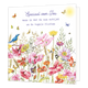 Speciaal voor jou - Formaat: Normaal - Vorm: Vierkant - Denken aan kaart - Op deze wenskaart staat een bloemenveld in de kleuren oranje, roze, geel, paars, rood en groen, met vogels en vlinders. Daarboven staat de tekst: "Speciaal voor jou wen sik dat de zon schijnt en de vogels fluiten". - Snelwenskaart