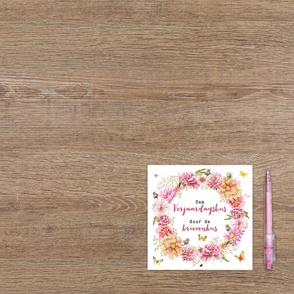 Een verjaardagskus door de brievenbus