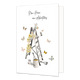 New home new adventures - Formaat: Standaard - Vorm: Staand - Woningkaart - Op deze wenskaart staan vlinders die rondom een trap en een verfpot met kwasten vladderen. Boven de illustratie staat de tekst: "New home new adventures". - Snelwenskaart