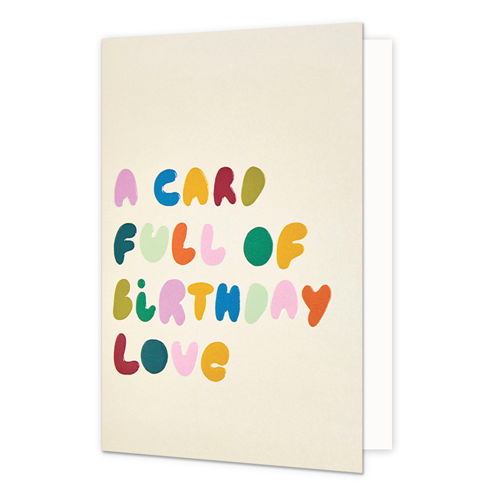A card full of birthday love