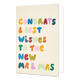 Congrats & best wishes to the new mr & mrs - Formaat: Standaard - Vorm: Staand - Huwelijkskaart - Op deze wenskaart staat de tekst: "Congrats & best wishes to the new mr & mrs". - Snelwenskaart