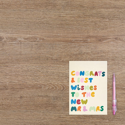 Congrats & best wishes to the new mr & mrs