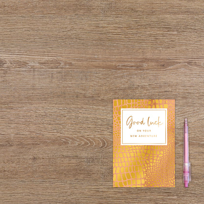 Good Luck on your new adventure