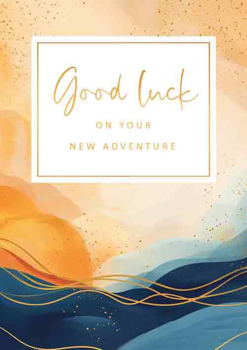 Good Luck on your new adventure