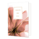 Forever and ever - Formaat: Standaard - Vorm: Staand - Huwelijkskaart - Op deze artistieke wenskaart is een roze bloem te zien met gouden randen en een witte achtergrond. - Snelwenskaart
