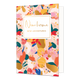 New home new adventures - Formaat: Standaard - Vorm: Staand - Woningkaart - Op deze artistieke wenskaarten zijn diverse bloemen te zien met de kleuren goud, roze, geel, wit rood, groen en blauw. In het midden zit een wit blok met de gouden tekst: "New home new adventures". - Snelwenskaart