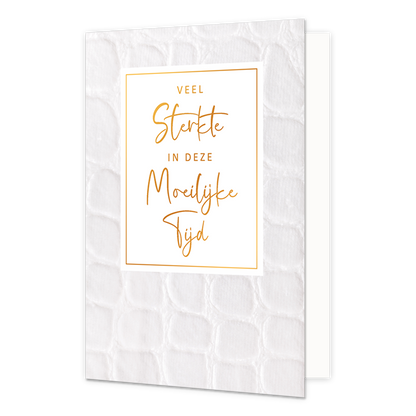 Veel sterkte in deze moeilijke tijd