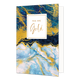 You are gold - Formaat: Standaard - Vorm: Staand - Complimentenkaart - Op deze artistieke wenskaart is een ontwerp te zien met de kleuren wit, blauw, goud en zwart. In het midden zit een wit blok met de gouden tekst: "You are gold". - Snelwenskaart
