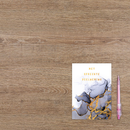 Met oprechte deelneming