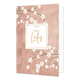 Veel liefs - Formaat: Standaard - Vorm: Staand - Denken aan kaart - Op deze wenskaart staan witte Sakura bloemen op een lichtroze achtergrond. - Snelwenskaart