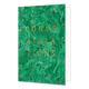 Congratulations - Formaat: Standaard - Vorm: Staand - Felicitatiekaart - Op deze artistieke wenskaart zijn diverse vormen te zien in de kleur groen. In het midden staat de tekst: "Congratulations" in gouden letters. - Snelwenskaart
