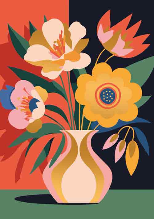 Gold Rush bloemenvaas