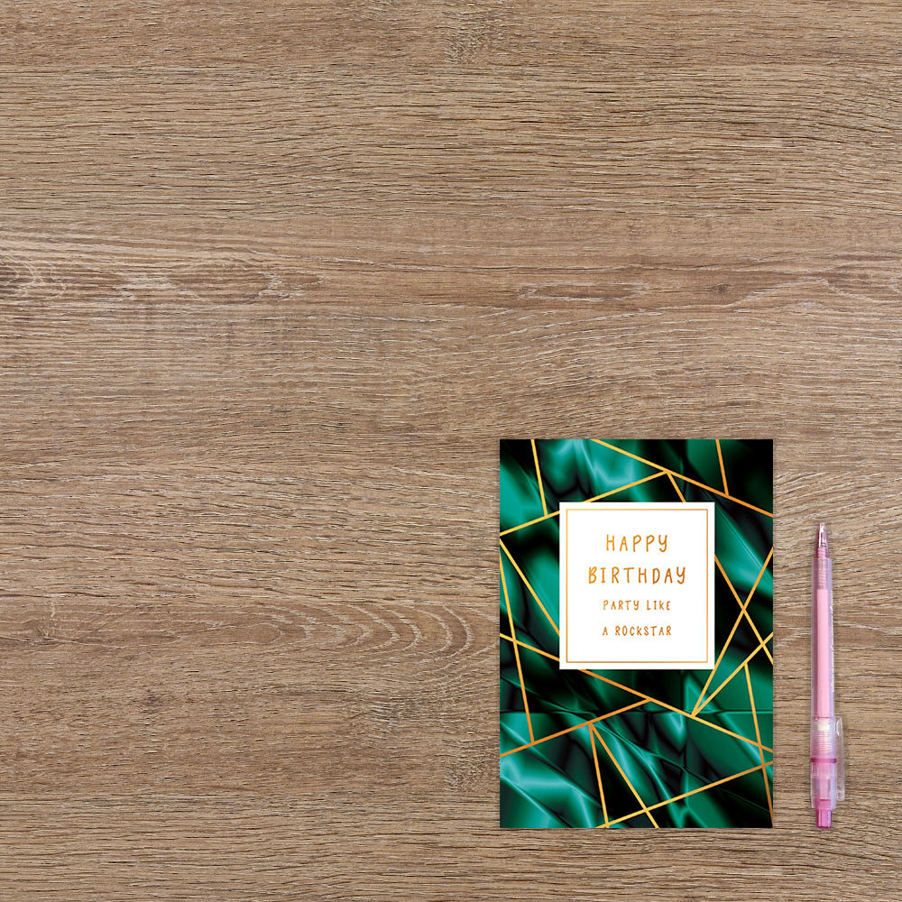 Happy birthday party like a rockstar