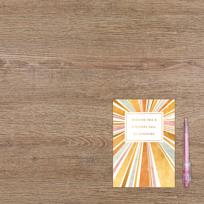 Wishing you a birthday full of sunshine