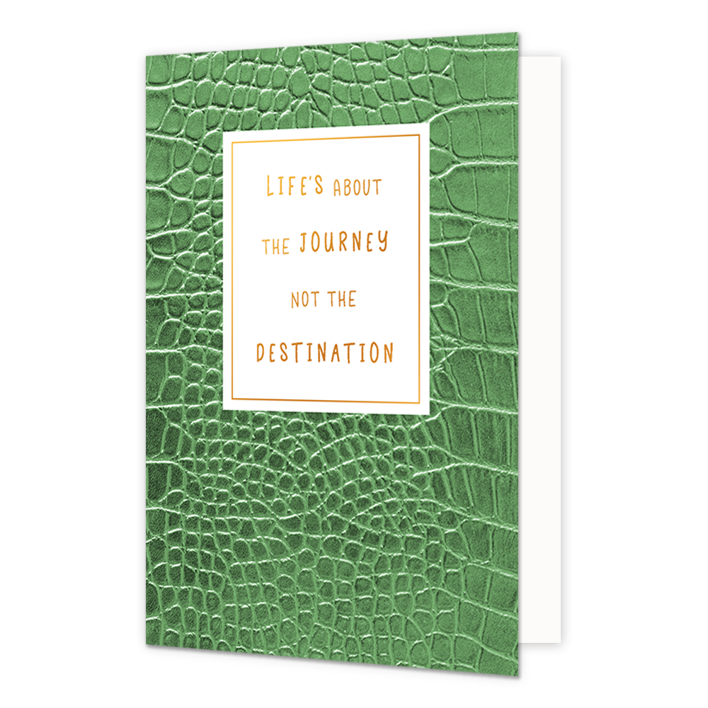 Life's about the journey not the destination