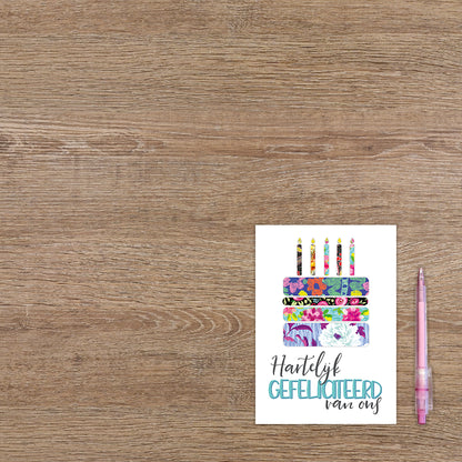 Hartelijk gefeliciteerd van ons