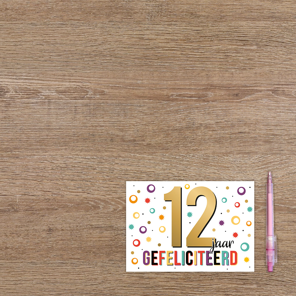 12 jaar gefeliciteerd