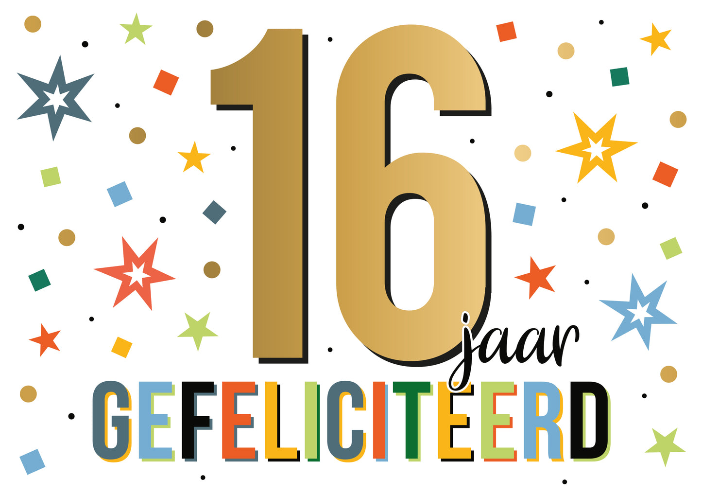 16 jaar gefeliciteerd