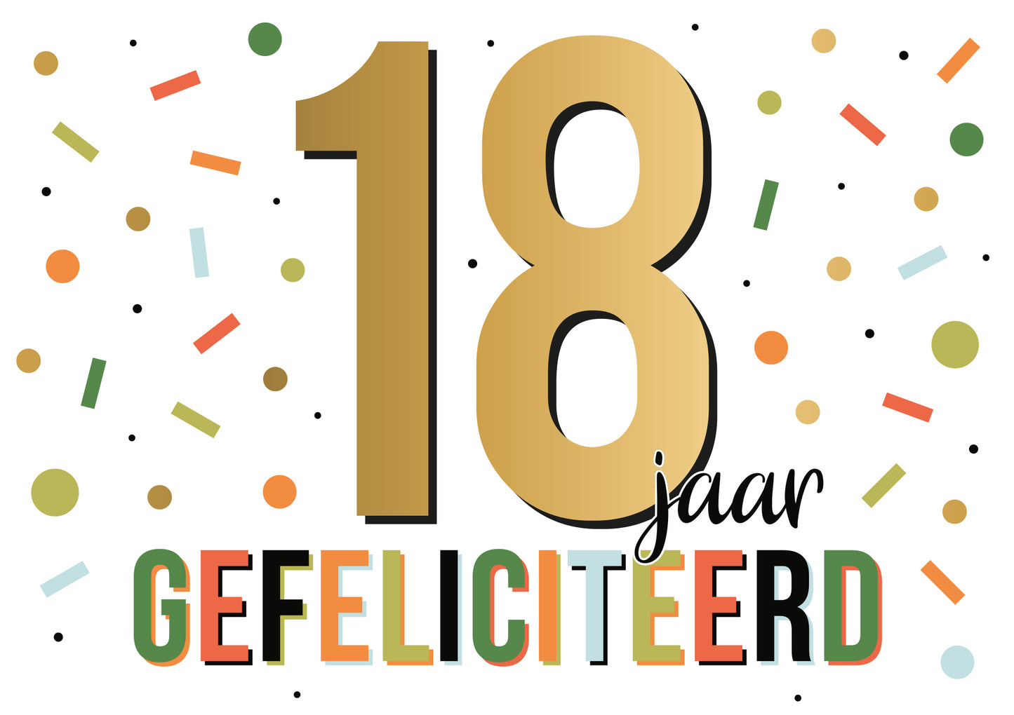 18 jaar gefeliciteerd