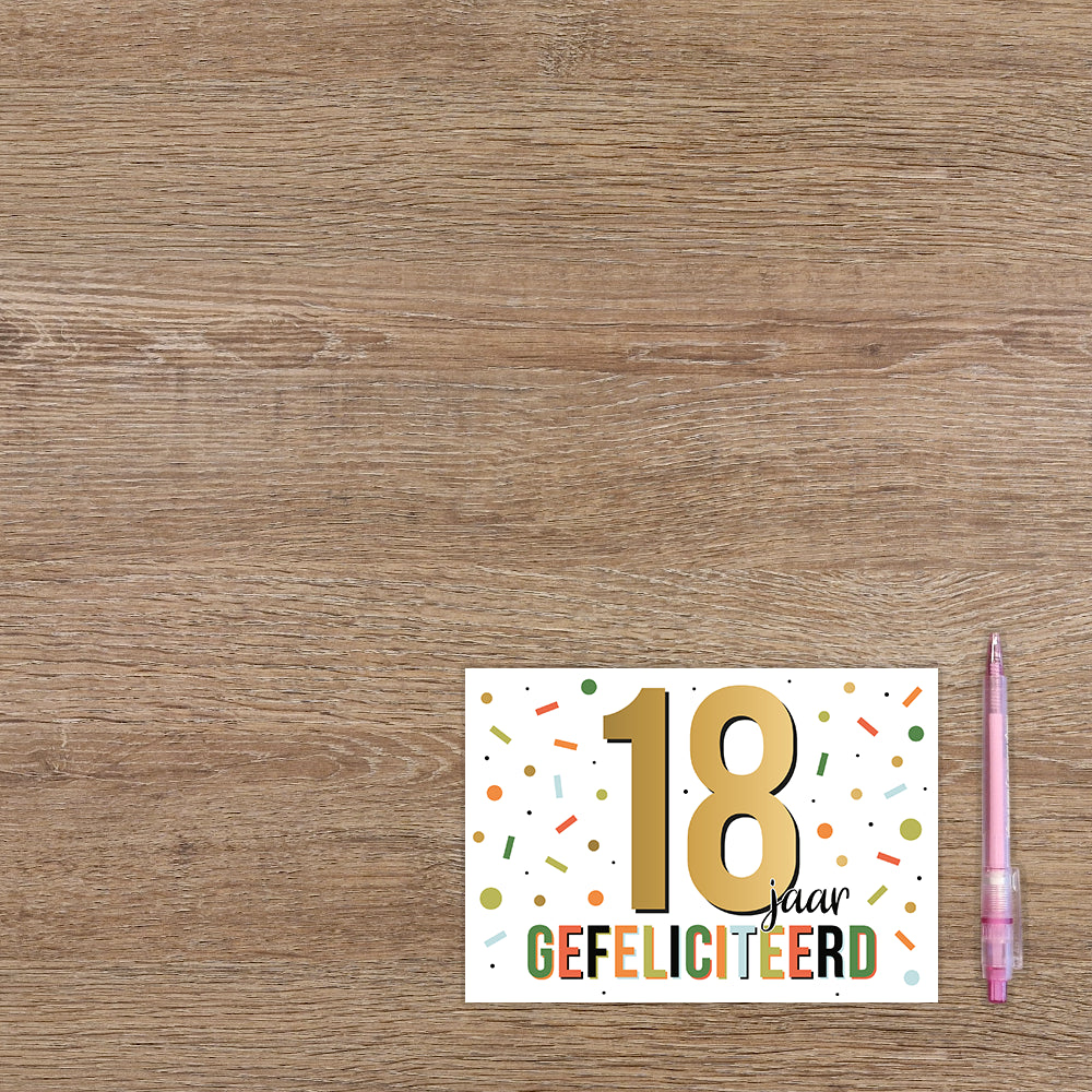 18 jaar gefeliciteerd
