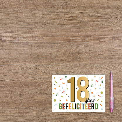 18 jaar gefeliciteerd