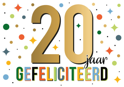20 jaar gefeliciteerd